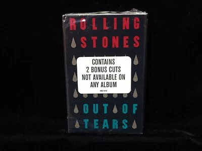 Sealed The Rolling Stones Out of Tears Cassette Tape Single W/Hype & Extra Songs - Image 1 of 4