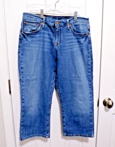 Damen Lucky Brand Cropped Capri Jeans blau Größe 12 - Bild 1 von 4