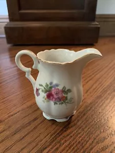 VTG 3 1/2" TALL CREAMER 'CELEBRATE' PORCELAIN CHINA "DRESDEN" DISC PATTERN-JAPAN - Picture 1 of 6