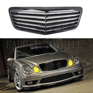 REJILLA RADIADOR NEGRO BRILLANTE PARRILLA MERCEDES-BENZ CLASE E W211 S211 AÑO 2007 - Imagen 1 de 5