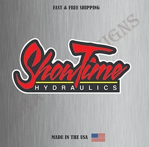 Showtime Hydraulics Logo Vinyl Sticker Decal Car Bumper Wall Water Resistant - Picture 1 of 2