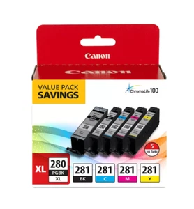 Canon PGI-280 XL / CLI-281 5 kolorów pakiet - Zdjęcie 1 z 1