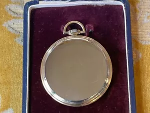 Old Rare Omega 18k Yellow & White Gold Pocket Watch Art Deco Style Early 20th C - Picture 1 of 11