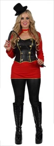 ADULTS SEXY LADIES CIRCUS RINGMASTER BIG TOP LION TAMER FANCY DRESS COSTUME FN - Picture 1 of 3