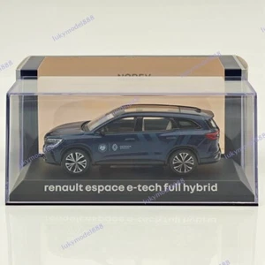 Norev 1/43 Renault Espace E-tech Full Hybrid Partenaire Premium Diecast Blue - Imagen 1 de 7