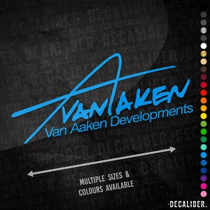 Van Aaken Developments Sticker - Many Colours Sizes - Car Decal Lowered AgriSpec - Picture 1 of 27