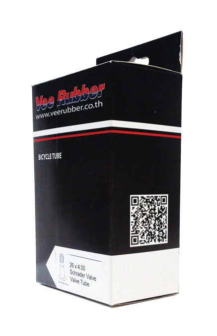 Vee Rubber Fat Bike Inner Tube Butyl Rubber 26 x 4.0 Schrader Valve Mountain - Image 1 of 1
