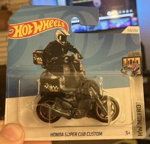 2024 Treasure Hunt Honda Super Cub Custom Motorcycle Hot Wheels Diecast 159/250 - Picture 1 of 1