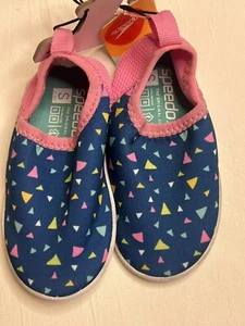 Speedo Splash And Sun Bootie Size Small (5-6) True Navy Sprinkle Water Shoes - Picture 1 of 9