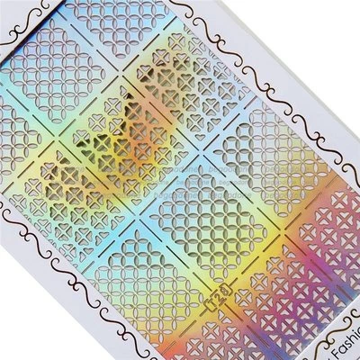 Nail Art Vinyl Manicure Stencil Guide Multi Designs Tips Sticker Stamping Plates - Image 1 of 2