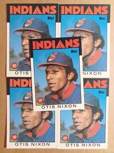 1986 TOPPS TRADED 80T CLEVELAND INDIANS OTIS NIXON [5] NM/MT 03672