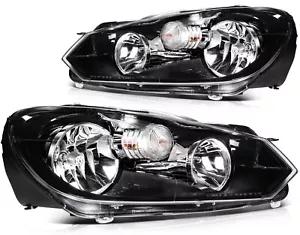 Pair For 2010 2012 2013 2014 VW GTI Golf Jetta Sportwagen Headlights Assembly - Picture 1 of 6