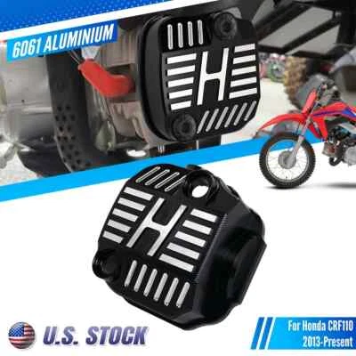 Крышка кулачка для Honda CRF110 2013-2024 2023 крышка кулачка в нормандском стиле алюминиевая с ЧПУ черная - Изображение 1 из 4