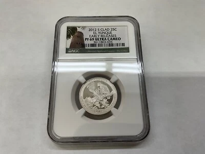 2012 S Clad El Yunque Park Quarter Early releases NGC PF 69 Ultra Cameo - Image 1 of 2