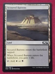 Magic The Gathering 2020 CORE SET M20 SCOURED BARRENS land card MTG - Picture 1 of 2