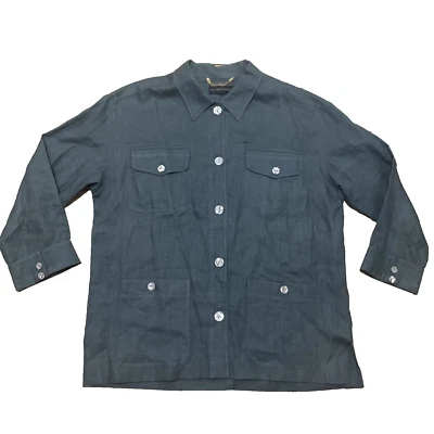 CLASSIQUES ENTIER льняной Chore куртка для взрослых XL дизайнер армии зеленый военного пальто - Изображение 1 из 4