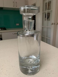 Vintage Krosno Glass Decanter, Bubble Bottom, made in Poland - Picture 1 of 7
