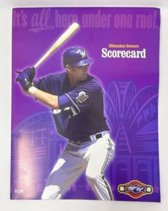 1984 Milwaukee Brewers vs Pittsburgh Pirates July 2002 Scorecard Tickets Article - Picture 1 of 2