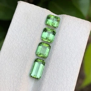 Lote de piedras preciosas sueltas turmalina verde turmalina natural de 3,75 quilates de alta calidad rara AFG - Imagen 1 de 12