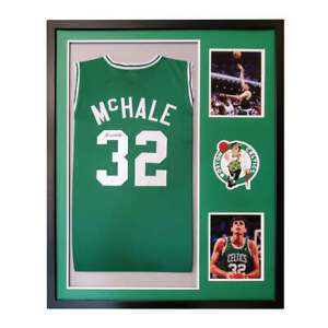 Kevin McHale Signed 34x42 Custom Framed Jersey Display (JSA COA)