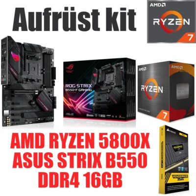 PC Bundle Aufrüstkit Gaming Set AMD Ryzen 7 5800X + ASUS Mainboard + 16GB DDR4 - Bild 1 von 4
