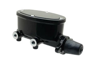 Oval Black Aluminum Black Master Cylinder (Disc/ Drum) 260-8555-BK-MBM - Picture 1 of 8