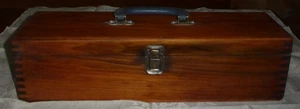 Caja de madera vintage Nega File Co. - Imagen 1 de 9