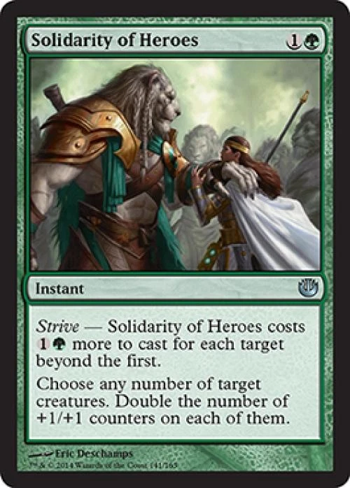 Solidarity of Heroes - Light Play MTG Journey into Nyx - Image 1 of 1