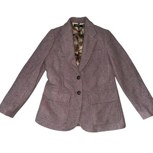 Lauren Ralph Lauren Black Label Damen Wollmischung Fischgrätmuster Blazer Mauve Gr. 8 - Bild 1 von 11