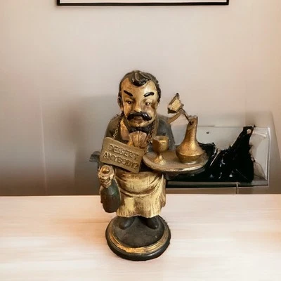 Vintage Sterling Industries Wine Serving Waiter Butler Statue Kitchen Figurine - Image 1 of 4