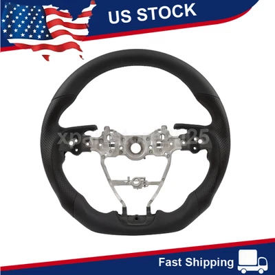 Volante de cuero sin calefacción para Toyota RAV4 / Camry / Corolla 2019-2023 Foto 1 de 4