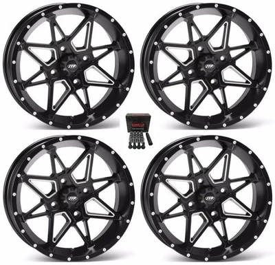 ITP Tornado UTV Wheels/Rims Milled/Black 14" Honda Pioneer 1000 / Talon - Image 1 of 3
