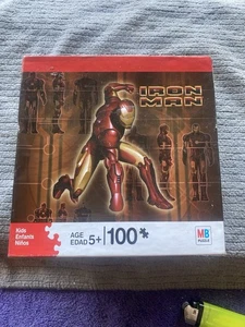 IRON MAN HASBRO 100 PIECE JIGSAW PUZZLE IRONMAN MARVEL COMICS NEW - Picture 1 of 2