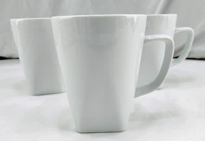 BETTER HOMES & GARDENS 4.5" Loden White Square Bottom Coffee Mug - Lot of 3 - Picture 1 of 9