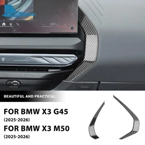 Center Console Side Trim Strip ABS Carbon Fiber Texture For BMW X3 G45 2025-2026 - Picture 1 of 9