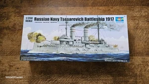TRUMPETER - RUSSIAN NAVY TSESAREVICH BATTLESHIP 1917 MODEL KIT 1:350 NO.5337 NEW - Picture 1 of 9