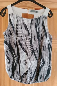 Mint Velvet 100% Silk Sleeveless Top Size 12 Excellent Clean Condition - Picture 1 of 6