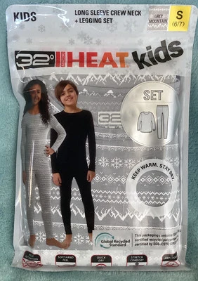 32 Grados...Calor...Juego de Leggings y Cuello Redondo Manga Larga Niños, Montaña G/S Foto 1 de 4