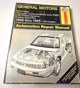 Haynes Repair Manual 88-95 Pontiac Grand Prix Buick Regal Chevy Lumina 1671 - Foto 1 di 4