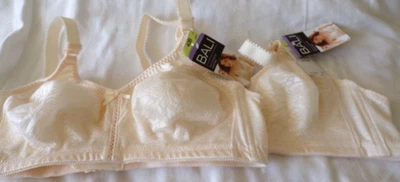 Lote 2 Sujetador Bali 40B Sin Alambre Sin Forro Taza Suave Porcelana Correa Ajustable 3372 Foto 1 de 4