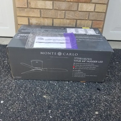 Monte Carlo Titus 44" Hugger LED Matte White Ceiling Fan - Image 1 of 4