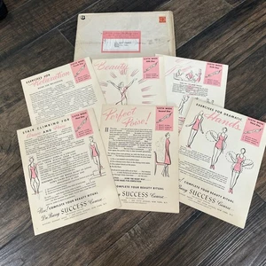Kompletter Satz Original 1940 Du Barry Erfolgskurs Broschüren Woche sechs - Bild 1 von 8