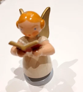 Engel mit Gesangsbuch Weha Kunst aus dem Erzgebirge, DDR Volks Kunst - Bild 1 von 4