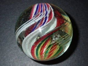 Como Nuevo Antiguo Mármol Alemán Bandas Doble Cinta Núcleo Menta Remolino Hecho a Mano  - Imagen 1 de 12