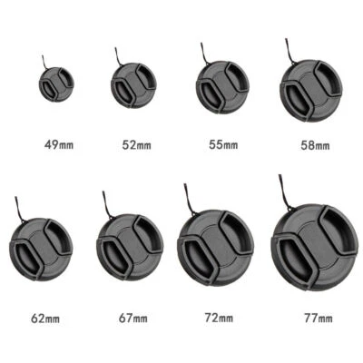 49-77mm Camera Center Pinch Snap On Front Lens Cap Cover Protect For Nikon Canon - Image 1 of 4