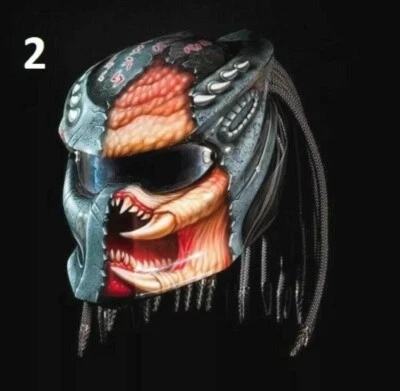 ENVÍO GRATUITO CASCO DE MOTO PREDATOR MONSTRUO ESTILO LUCHA 3D (PUNTO Y APROBADO ECE) Foto 1 de 4