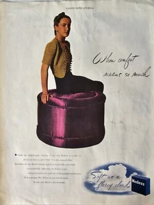 1940 Modess Damenbinden Wenn Komfort so viel bedeutet Vintage Farbanzeige - Bild 1 von 1