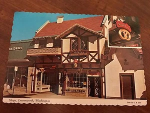 Vintage Postcard Candy and Danish Shops Leavenworth Washington 1950's or 60's - Picture 1 of 2