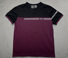 T-Shirt SOBK Straight Outta Brooklyn Herren groß 2 Farbfarben Block lila schwarz