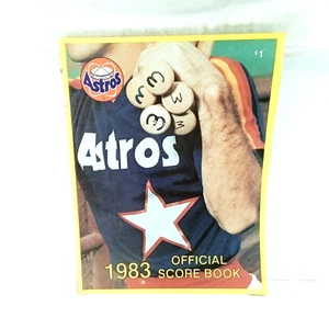1983 Houston Astros Official Souvenir Scorebook Program - Picture 1 of 2